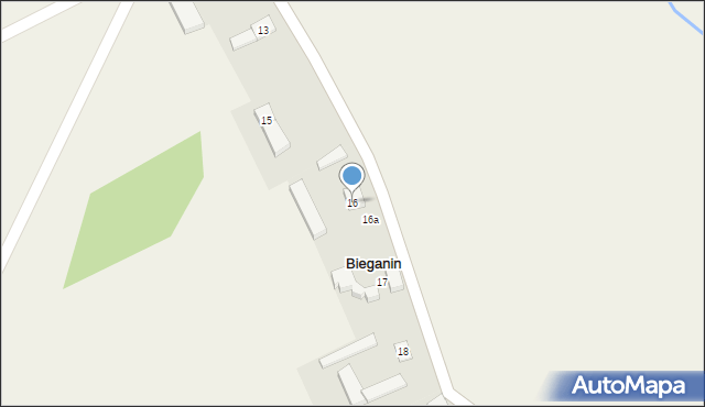 Bieganin, Bieganin, 16, mapa Bieganin