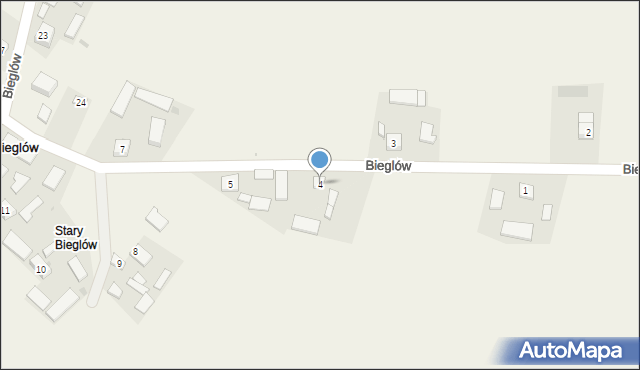 Bieglów, Bieglów, 4, mapa Bieglów