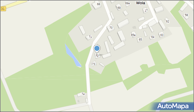 Biejkowska Wola, Biejkowska Wola, 72, mapa Biejkowska Wola