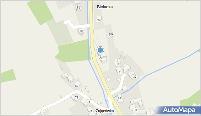 Bielanka, Bielanka, 29, mapa Bielanka