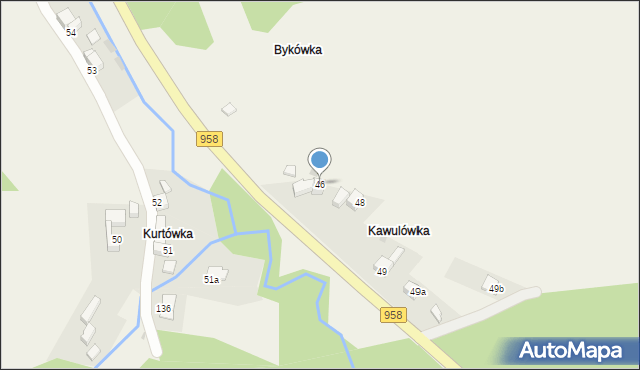 Bielanka, Bielanka, 46, mapa Bielanka