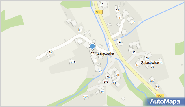 Bielanka, Bielanka, 75, mapa Bielanka