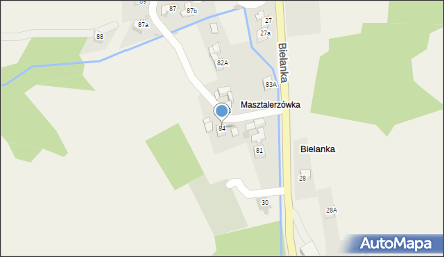 Bielanka, Bielanka, 84, mapa Bielanka