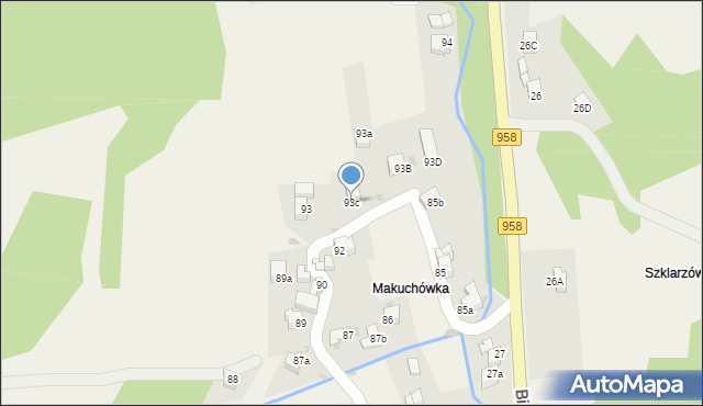 Bielanka, Bielanka, 93c, mapa Bielanka