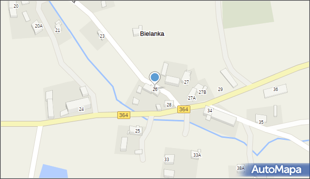 Bielanka, Bielanka, 26, mapa Bielanka