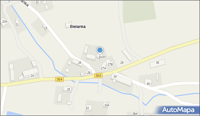 Bielanka, Bielanka, 27, mapa Bielanka