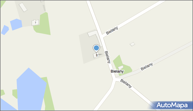 Bielany, Bielany, 8, mapa Bielany
