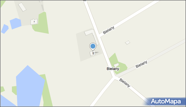 Bielany, Bielany, 8, mapa Bielany