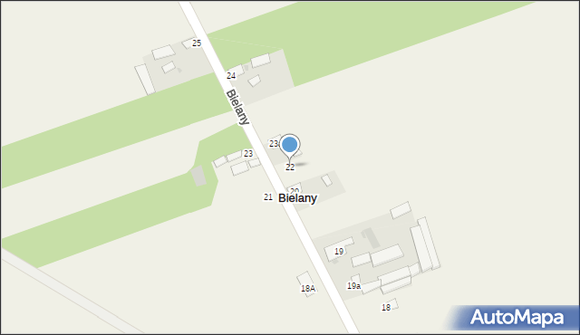 Bielany, Bielany, 22, mapa Bielany