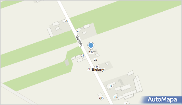 Bielany, Bielany, 23a, mapa Bielany