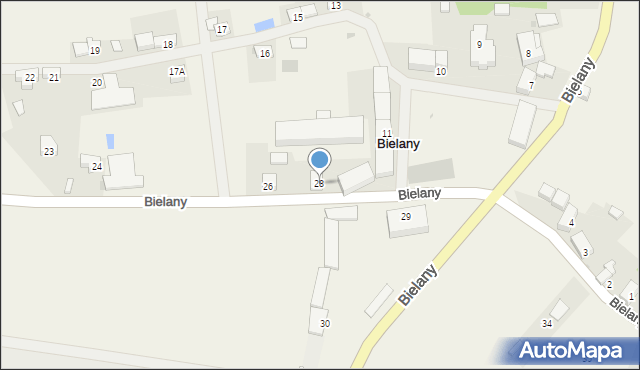 Bielany, Bielany, 28, mapa Bielany