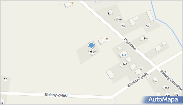 Bielany-Jarosławy, Bielany-Jarosławy, 59a, mapa Bielany-Jarosławy
