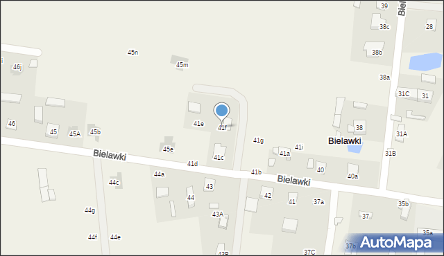 Bielawki, Bielawki, 41f, mapa Bielawki