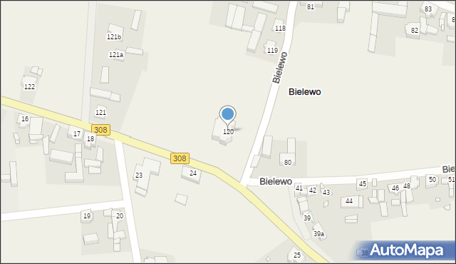 Bielewo, Bielewo, 120, mapa Bielewo