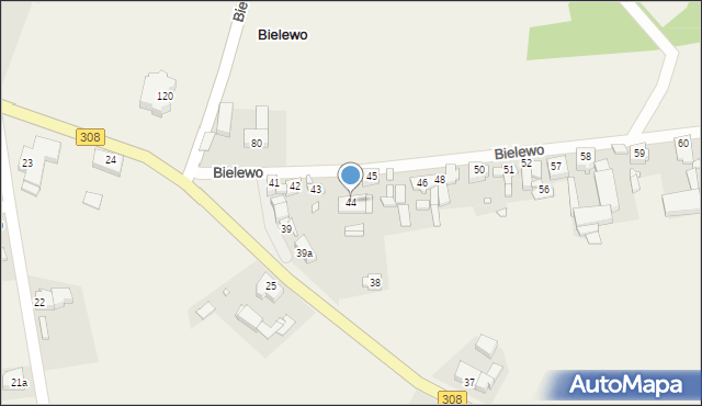 Bielewo, Bielewo, 44, mapa Bielewo