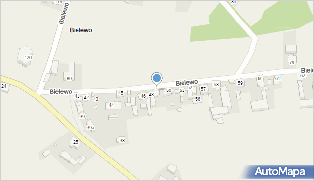 Bielewo, Bielewo, 49, mapa Bielewo