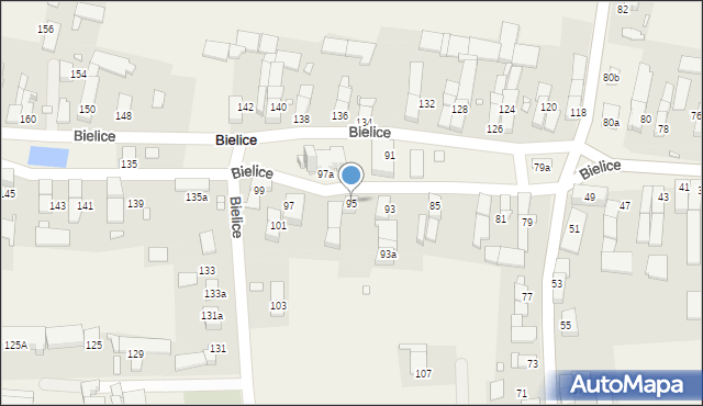 Bielice, Bielice, 95, mapa Bielice