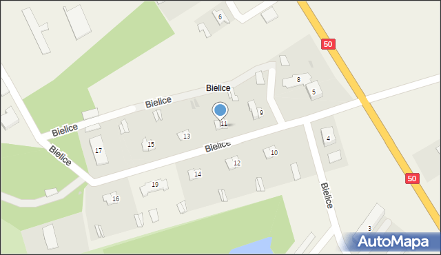 Bielice, Bielice, 11/2, mapa Bielice