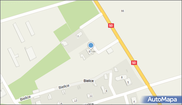 Bielice, Bielice, 6/1, mapa Bielice