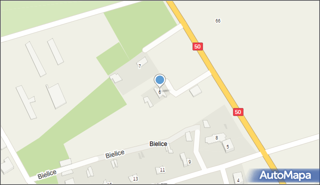 Bielice, Bielice, 6, mapa Bielice