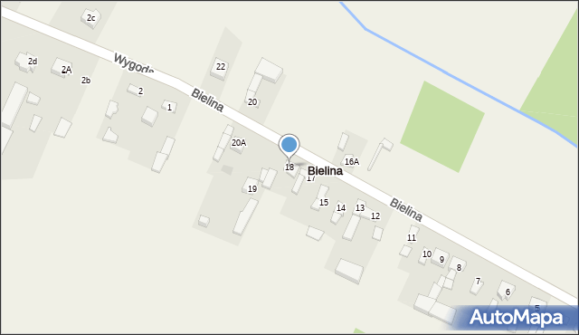 Bielina, Bielina, 18, mapa Bielina
