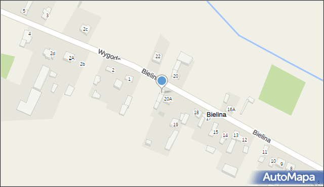 Bielina, Bielina, 21, mapa Bielina