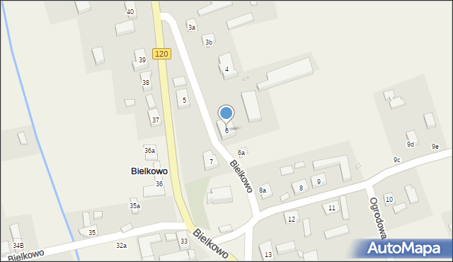 Bielkowo, Bielkowo, 6, mapa Bielkowo