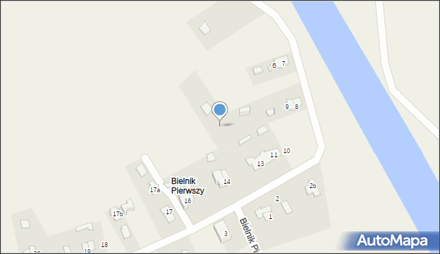 Bielnik Pierwszy, Bielnik Pierwszy, 14, mapa Bielnik Pierwszy