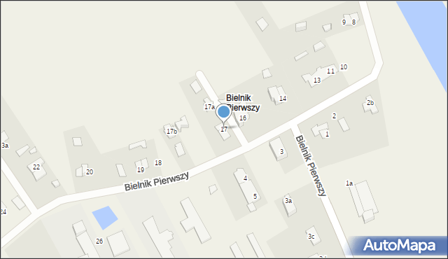 Bielnik Pierwszy, Bielnik Pierwszy, 17, mapa Bielnik Pierwszy