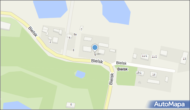 Bielsk, Bielsk, 9, mapa Bielsk