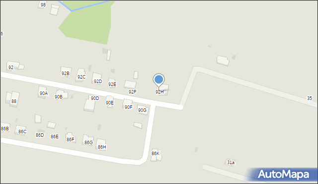 Bielsk Podlaski, Białostocka, 92H, mapa Bielsk Podlaski