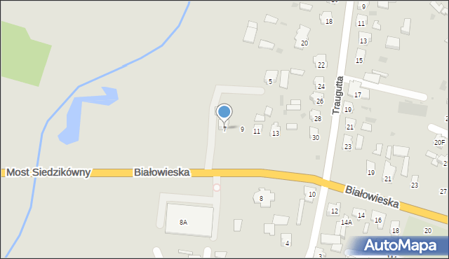 Bielsk Podlaski, Białowieska, 7, mapa Bielsk Podlaski