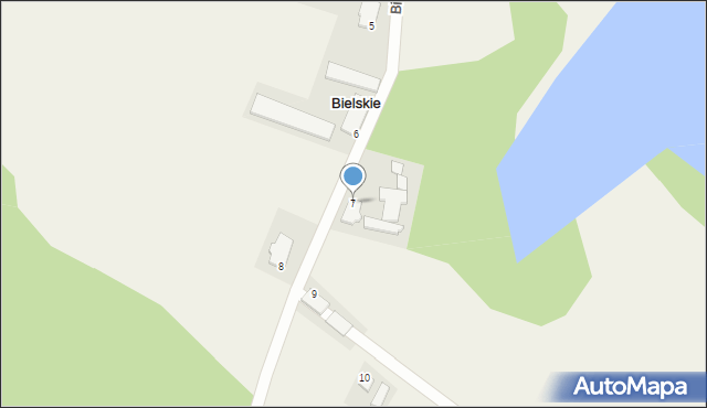 Bielskie, Bielskie, 7, mapa Bielskie