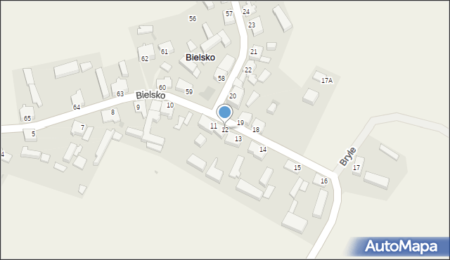 Bielsko, Bielsko, 12, mapa Bielsko