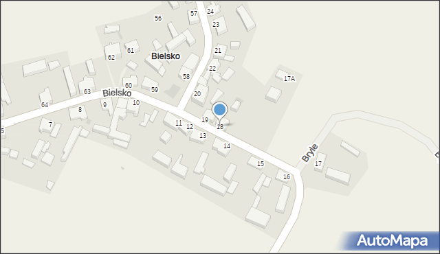 Bielsko, Bielsko, 18, mapa Bielsko