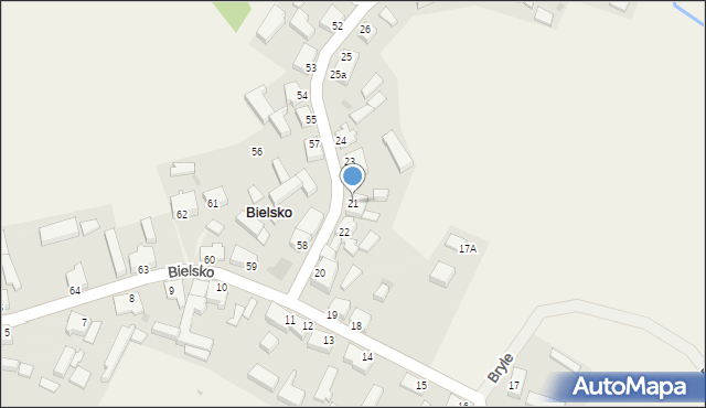 Bielsko, Bielsko, 21, mapa Bielsko