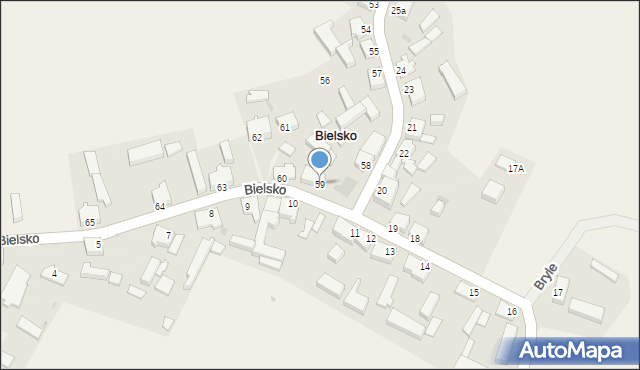 Bielsko, Bielsko, 59, mapa Bielsko