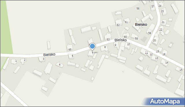 Bielsko, Bielsko, 7, mapa Bielsko