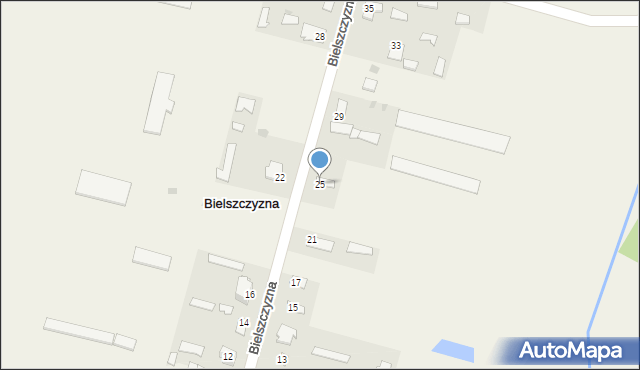 Bielszczyzna, Bielszczyzna, 25, mapa Bielszczyzna