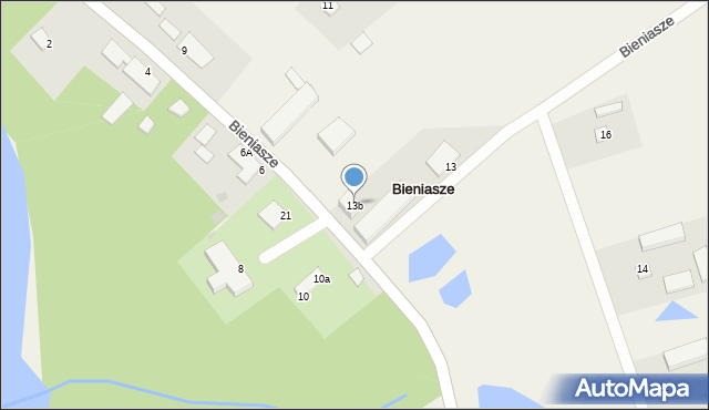 Bieniasze, Bieniasze, 13b, mapa Bieniasze