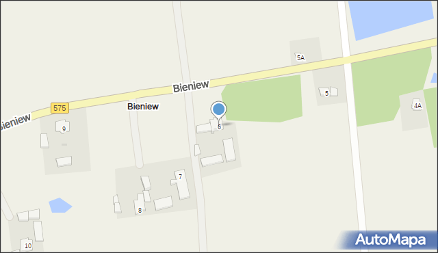 Bieniew, Bieniew, 6, mapa Bieniew
