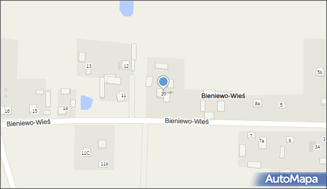 Bieniewo-Wieś, Bieniewo-Wieś, 10, mapa Bieniewo-Wieś