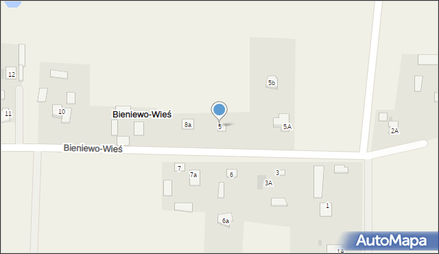 Bieniewo-Wieś, Bieniewo-Wieś, 5, mapa Bieniewo-Wieś