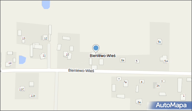 Bieniewo-Wieś, Bieniewo-Wieś, 8, mapa Bieniewo-Wieś