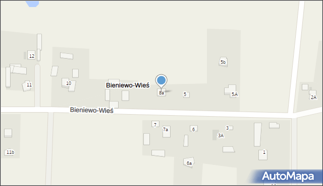 Bieniewo-Wieś, Bieniewo-Wieś, 8a, mapa Bieniewo-Wieś