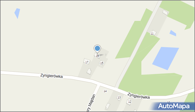 Bieniów, Bieniów, 16, mapa Bieniów