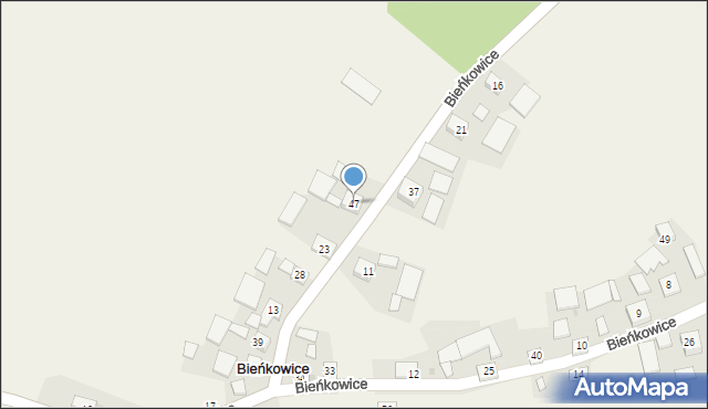 Bieńkowice, Bieńkowice, 47, mapa Bieńkowice