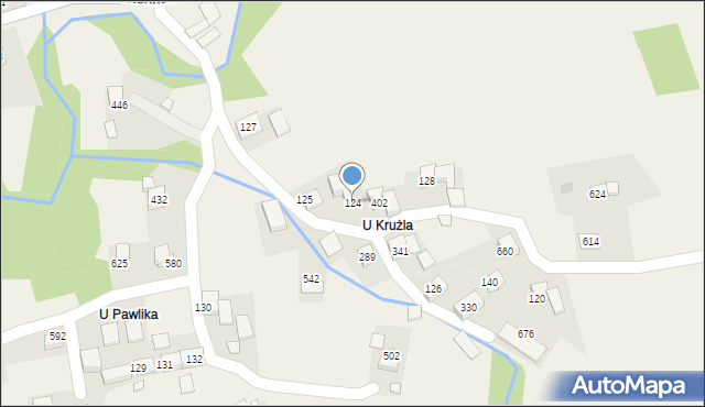 Bieńkówka, Bieńkówka, 124, mapa Bieńkówka