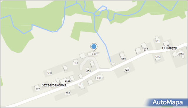 Bieńkówka, Bieńkówka, 139, mapa Bieńkówka