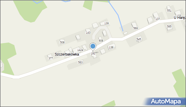 Bieńkówka, Bieńkówka, 141, mapa Bieńkówka